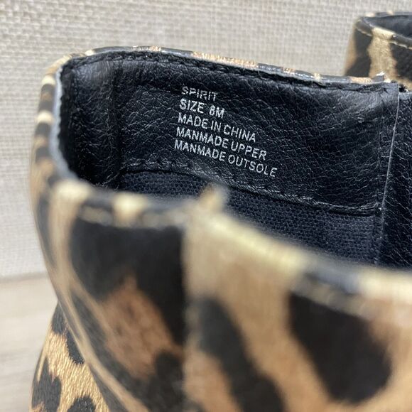 Lulus X Matisse Boots Womens 8M Spirit Ankle Booties Heel Animal Print Jaguar - Picture 9 of 10